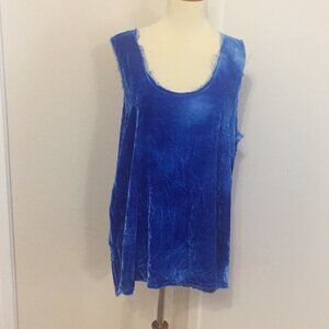 L NWOT LOVE TANJANE Velvet Tank Top EE52 2966